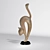 Elegant Cat Figurine 3D model small image 2