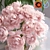Pastel Pink Peonies Glass Vases Set 3D model small image 3