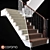 Sleek Steel Staircase - Modern Elegance 3D model small image 1