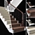 Sleek Steel Staircase - Modern Elegance 3D model small image 2