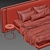 Porada Killian Bed Set: Sleek and Stylish Design 3D model small image 3