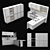 Sleek Modern Kitchen Set 3D model small image 3