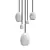 Frosty Glow Pendant Chandelier 3D model small image 3