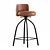 Modern Twist Counter Stool 3D model small image 3