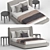 Sleek Midnight Bed - 3DMax 2014 Files 3D model small image 1