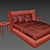 Sleek Midnight Bed - 3DMax 2014 Files 3D model small image 3