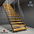 Elegant Spiral Staircase 3D model small image 1
