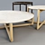 Elegant Wood and Marble Coffee Table - Mood by Flexform 3D model small image 2