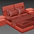 Elegant Poliform Bed: Unwrap UVW, 3DMax 2014 3D model small image 3