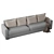 Plaid Accent Sofa: High-Resolution Texture, Open UVs 3D model small image 3