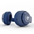 Beats Studio 3 Blue: Premium Smooth Headphones 3D model small image 3