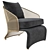 Elegant Colette Armchair: Minotti 3D model small image 1