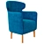 Swivel Fabric Armchair: Arflex Mojo 3D model small image 1