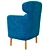 Swivel Fabric Armchair: Arflex Mojo 3D model small image 2