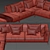 Modern Olivier Divano Sofa 3D model small image 3
