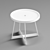 Elegant Hampton Gloss Round Side Table 3D model small image 1