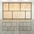 Sleek Glass Partition with Metal Frame 3D model small image 1