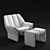 Elegant Hirundo Chair by Busnelli 3D model small image 3