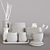 "Mojave" Ceramic Bath Accessories 3D model small image 3