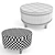 Elegant Ellen Storage Ottoman: Stylish, Spacious & Functional 3D model small image 3