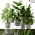 Eaststyle Handmade Pot Collection 3D model small image 1