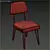 Vintage Style Metal Chair: Daffo Black 3D model small image 2