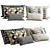 Stylish Home Decor Pillows 3D model small image 1
