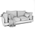 Modern Corona Sofa: Comfort & Style 3D model small image 3