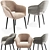 Sleek Modern Megan Armchair 3D model small image 1