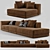 Baxter Rafael Sofa: Timeless Elegance for Your Home 3D model small image 1