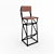 Stylish Loft Barstool - Russian Translation: Стильный барный стул Лофт 3D model small image 1