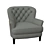 Cozy Comfort Arm Chair 3D model small image 1