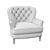 Cozy Comfort Arm Chair 3D model small image 3