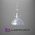 Ettore Chrome Pendant: Sleek Lumina Deco Suspension 3D model small image 2