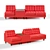 Cosmo Modular 3-Seater Sofa: Versatile and Stylish! 3D model small image 1
