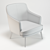 Modern simplicity: Anselme Lounge Armchair 3D model small image 2