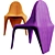 Elegant F3 Chair by Vondom 3D model small image 2