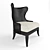 Elegant Levine Wing Chair - Classic Comfort 3D model small image 1