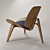 Iconic CH07 Shell Chair 3D model small image 2