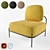 Polly Soft Chair: Stylish Comfort 3D model small image 1