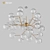 Scandinavian Style Gold Chandelier 3D model small image 1