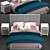 Minimalist Studio McGee Bed 3D model small image 2