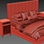 Minimalist Studio McGee Bed 3D model small image 3