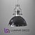 Lumina Deco Ettore Black Pendant: Modern Chic Lighting 3D model small image 1