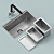 ASTRACAST Companion 1.0 Kitchen Sink with Enzo Mixer 3D model small image 3