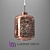 Alacosmo Rose Gold Pendant: Lumina Deco Elegance 3D model small image 1