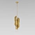 Modern Gold Metal Pendant Light 3D model small image 1