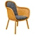 Stylish Wicker Chair: KETTAL VIMINI 3D model small image 1