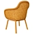 Stylish Wicker Chair: KETTAL VIMINI 3D model small image 2