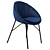 Elegant Upholstered Chair: Calligaris Lilly 3D model small image 1